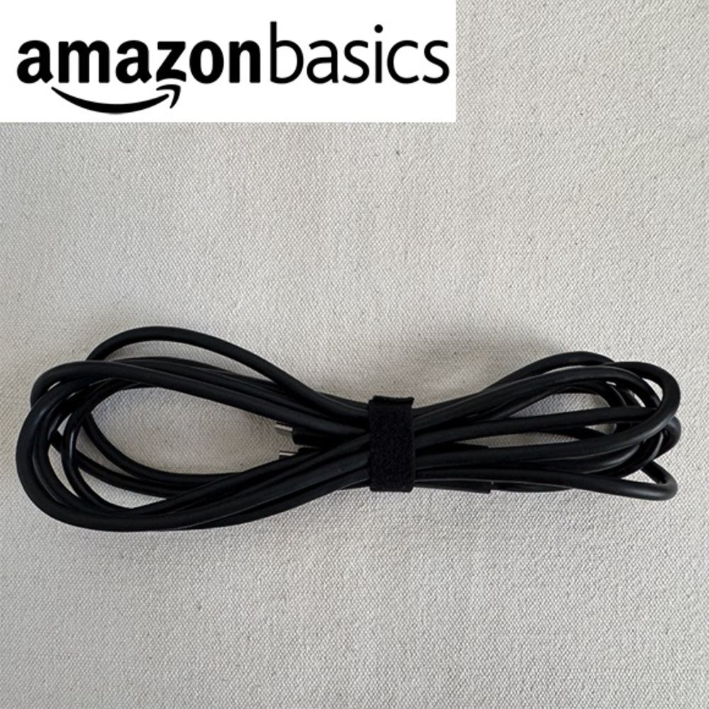 Amazon Basics USB-C to USB-C 2.0 Fast Charger Cable | 10 Feet | Black